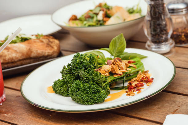 istock Broccolini And Almond Salad 1213597606