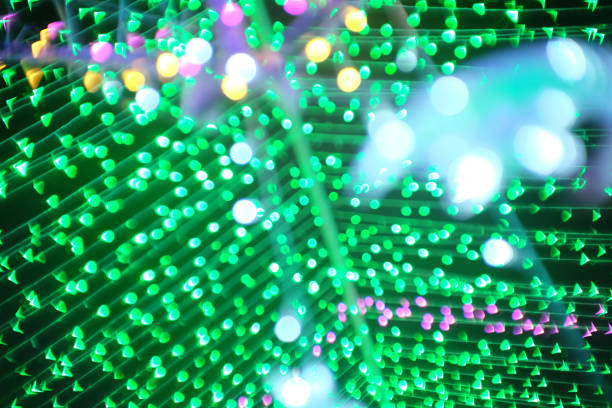 istock The fire is bokeh for a background, Green colour light boken 1213600839