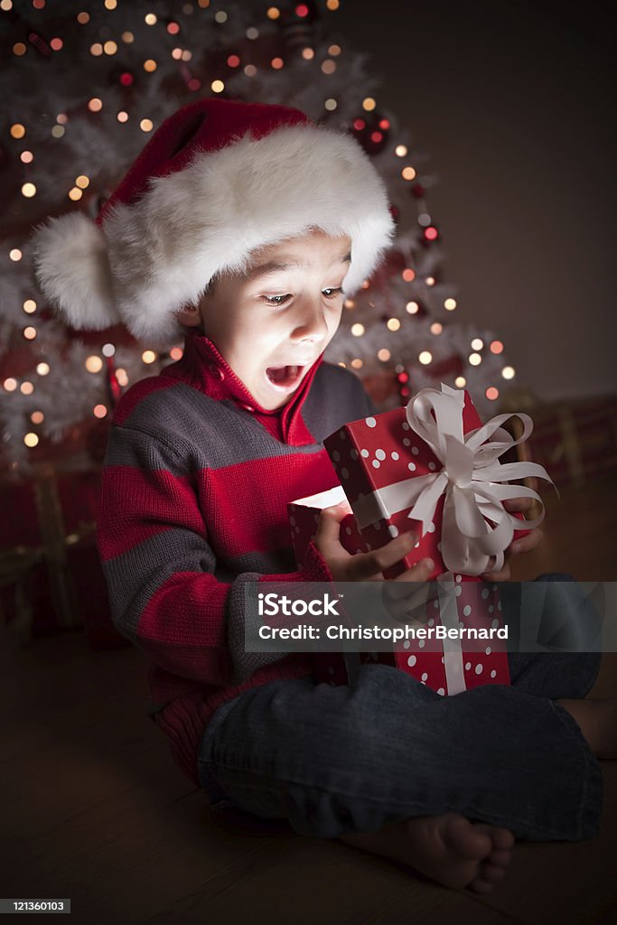 Christmas surprise  4-5 Years Stock Photo