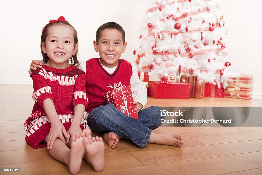 portrait de Noël - Photo de 4-5 ans libre de droits