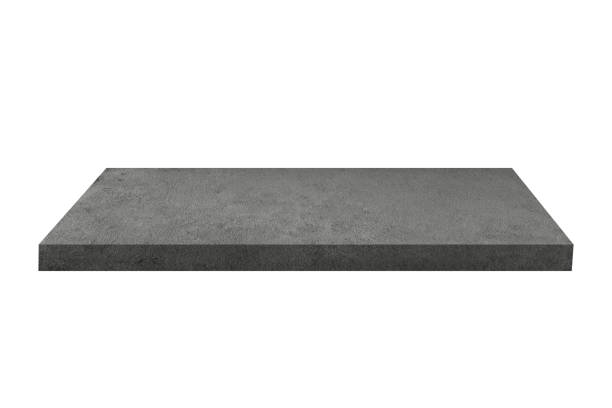 istock Concrete shelf isolated on white background with clipping path. 1213605218