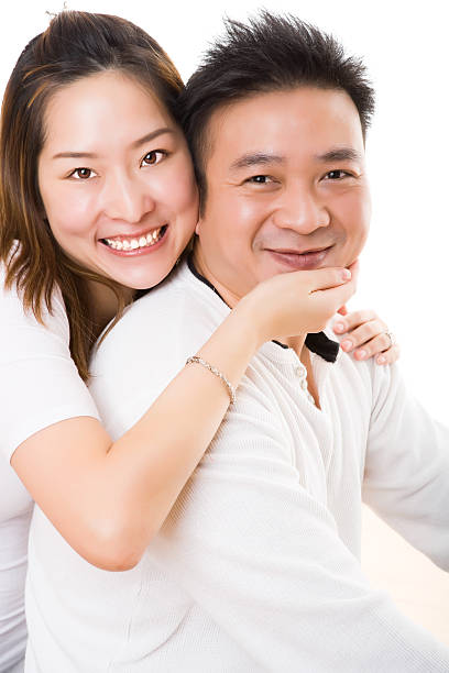 istock Happy asian couple 121360919