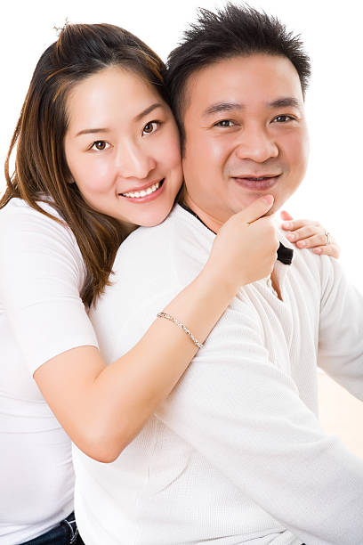 istock Happy asian couple 121360925