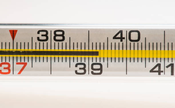 istock Mercury thermometer on the white medicine table 1213610490