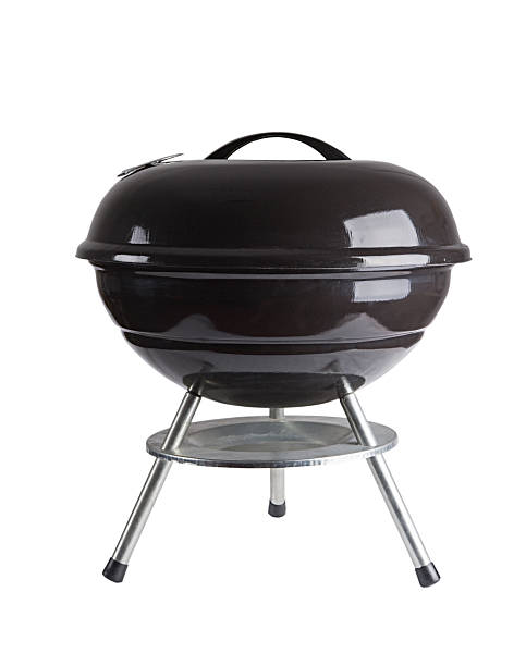 istock Old style black barbecue grill 121361288