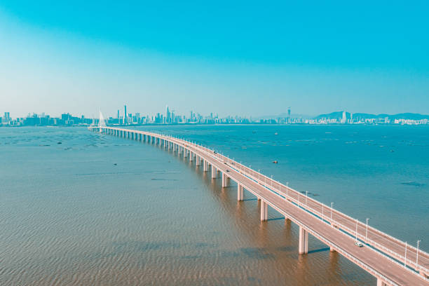 istock Shenzhen Bay Bridge, Hong Kong, Shenzhen, China 1213614873