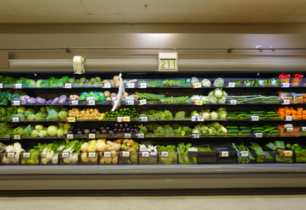 istock Supermarket vegetable area 1213615159