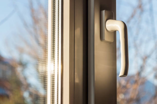 istock The handle of a closed window 1213620406