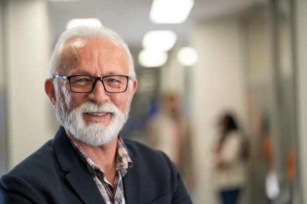 istock Portrait of content businessman 1213625770