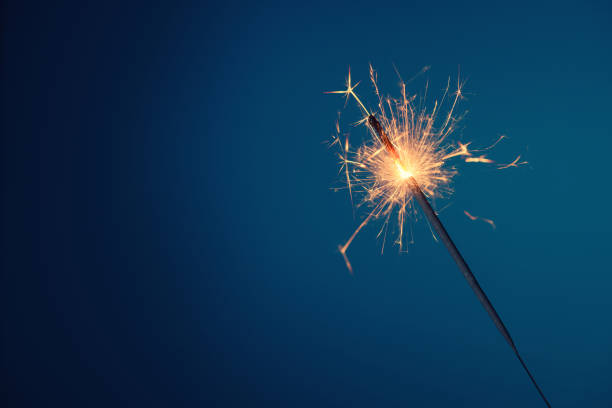 istock Bengal fire sparkler burning with sparks 1213629670