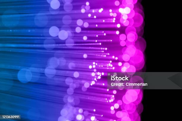 Fiber Optics Abstract Background Stock Photo - Download Image Now - Fiber Optic, Abstract, Abstract Backgrounds
