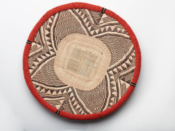 istock Handcrafted African wicker basket 1213634924