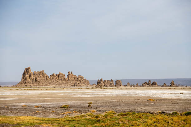 landschaftsansicht des abbesees - afar desert stock-fotos und bilder