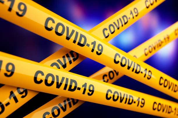 istock Corona Virus Covid-19 Tape Barrier 1213641718