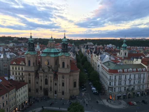 istock the city view of Prague 1213647762