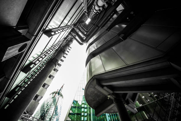 Modern Abstract Urban Industrial Architecture in the City
