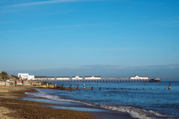 istock Blue Southwold Beach and Pier 1213650075
