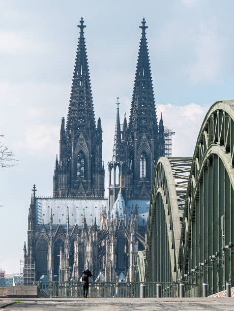 istock Cologne cathedral with father and son 1213650735