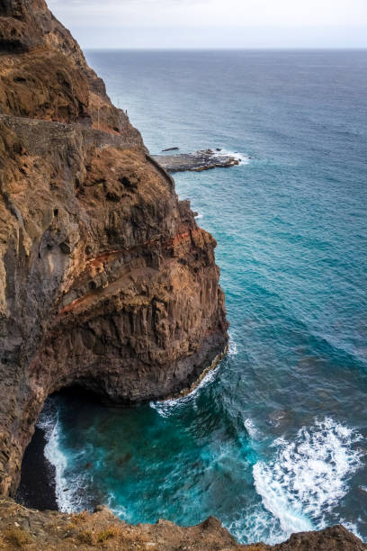 istock Cliffs and ocean view in Santo Antao island, Cape Verde 1213651215