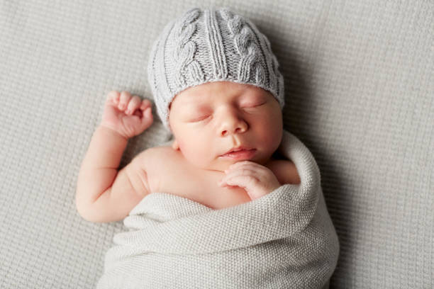 istock Different photos of a cute newborn 1213653926