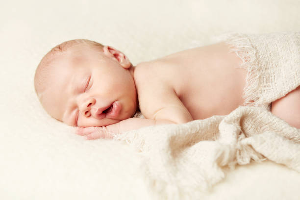 istock Different photos of a cute newborn 1213654010
