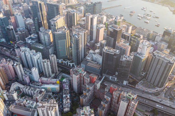 istock residential district in Kowloon, Hong Kong 1213655444