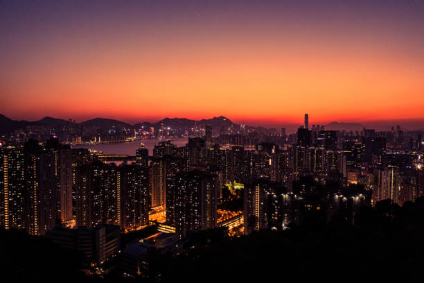 istock Hong Kong residential at night 1213655509