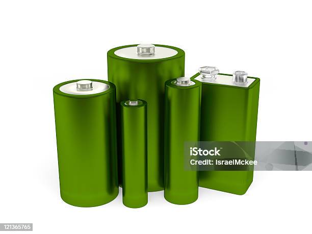 Green Baterii - zdjęcia stockowe i więcej obrazów Abstrakcja - Abstrakcja, Bateria - Zasilanie elektryczne, Bez ludzi