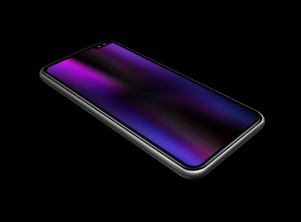 istock All screen smartphone mockup isolated on black. 3D render 1213658165