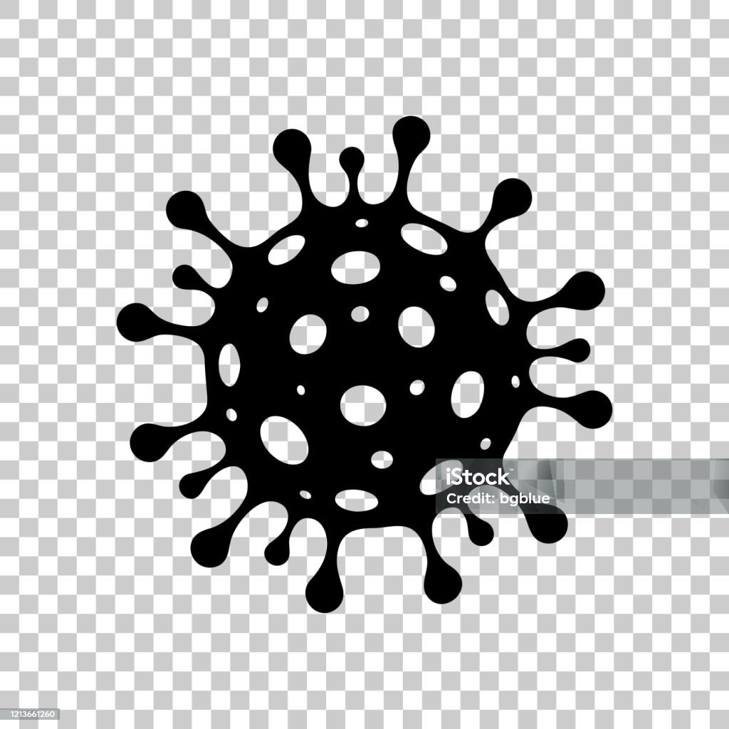 Icona della cella coronavirus (COVID-19) per il design - Sfondo vuoto - arte vettoriale royalty-free di Virus