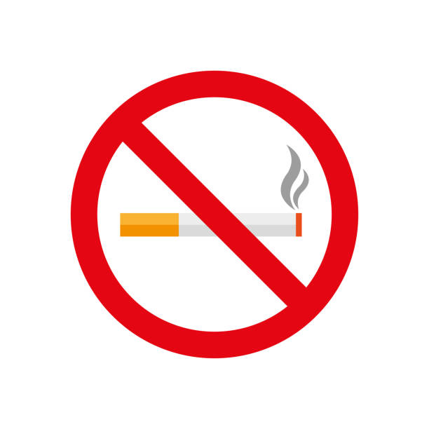 No smoking sign. Forbidden sign icon isolated No smoking sign. Forbidden sign icon isolated on white background vector illustration stop narcotics stock illustrations
