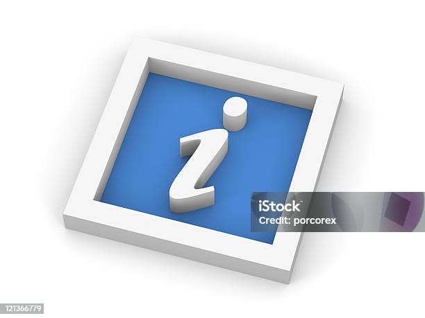 Blauen Informationssymbol Stockfoto und mehr Bilder von Blau - Blau, Digital Composite, Digital generiert