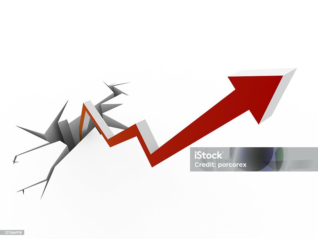 Diagrama de flecha de crecimiento - Foto de stock de Abundancia libre de derechos