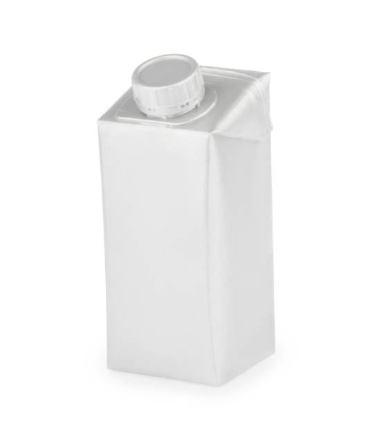 istock Blank Milk or Juice package isolated on white background. photography. clipping path 1213669835