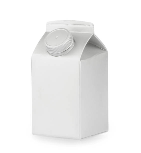 istock Blank Milk or Juice package isolated on white background. photography. clipping path 1213671172