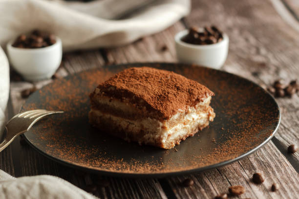 istock Tiramisu cake on a plate 1213671470