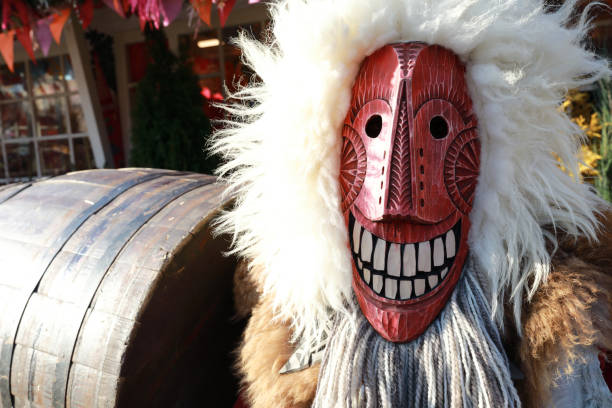 istock Wooden mummer mask 1213673292