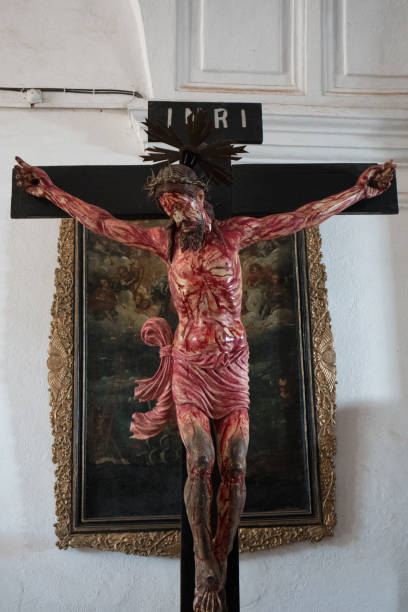 jezus na krzyżu - cross cross shape wood crucifix zdjęcia i obrazy z banku zdjęć
