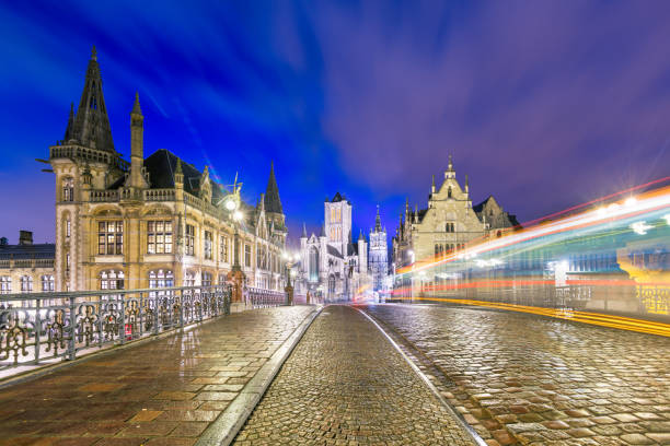 istock Ghent, Belgium at the Graslei 1213677429