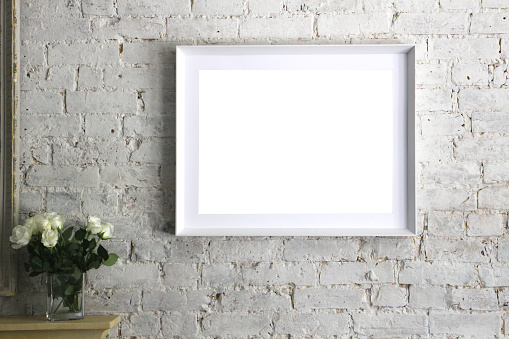 A photo frame with mount and white space for your image/photo.