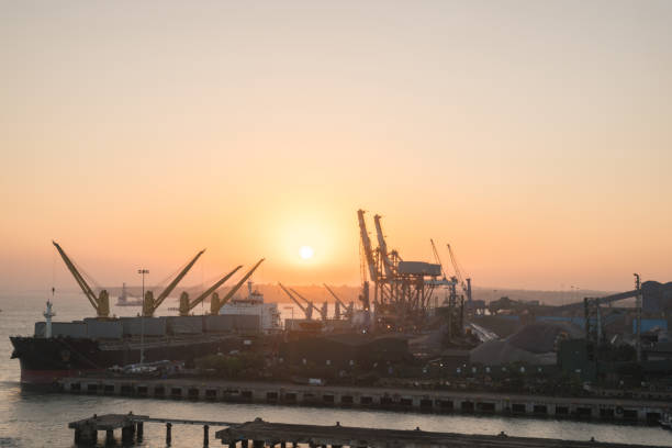 istock Port of Goa India by sunset 1213679601