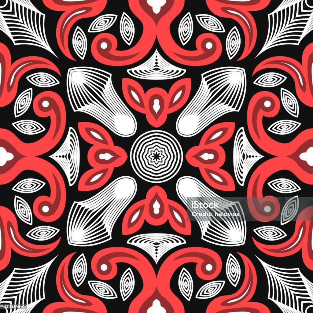 Pattern Shafran Scarf Pattern Stock Illustration - Download Image Now - Abstract ...
