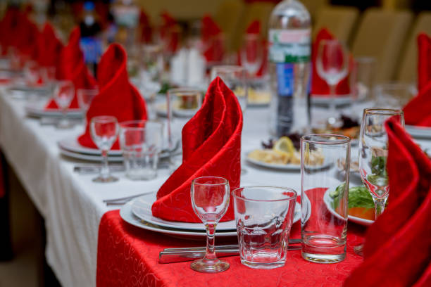 istock food and drinks at the banquet table 1213686755
