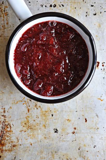 istock Strawberry marmalade, jam, jam or jelly. 1213687731