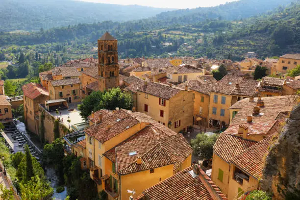 Photo of View of village Moustiers Sainte Marie, France