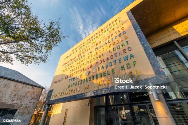 Facade Of Constitutional Court Of South Africa Stock Photo - Download Image Now - South Africa, Constitutional Court, Constitution