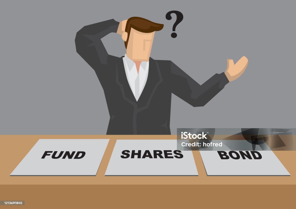 Cara Mengalokasikan Dana Investasi Ilustrasi Kartun Vektor Ilustrasi