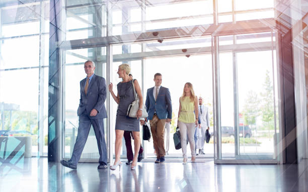 istock Business people on the way in building 1213692082