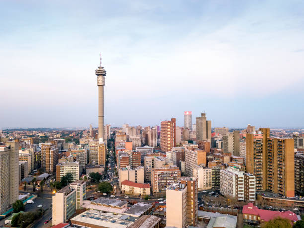 Downtown of Johannesburg, South Africa Skyscrapers in downtown of Johannesburg, South Africa johannesburg stock pictures, royalty-free photos & images