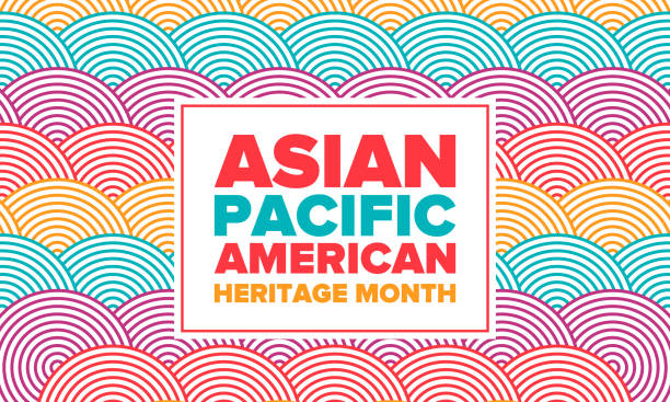 illustrations, cliparts, dessins animés et icônes de mois du patrimoine américain du pacifique asiatique. célébré en mai. il célèbre la culture, les traditions et l’histoire des américains d’origine asiatique et des insulaires du pacifique aux états-unis. affiche, carte, bannière. vecteur - american traditions